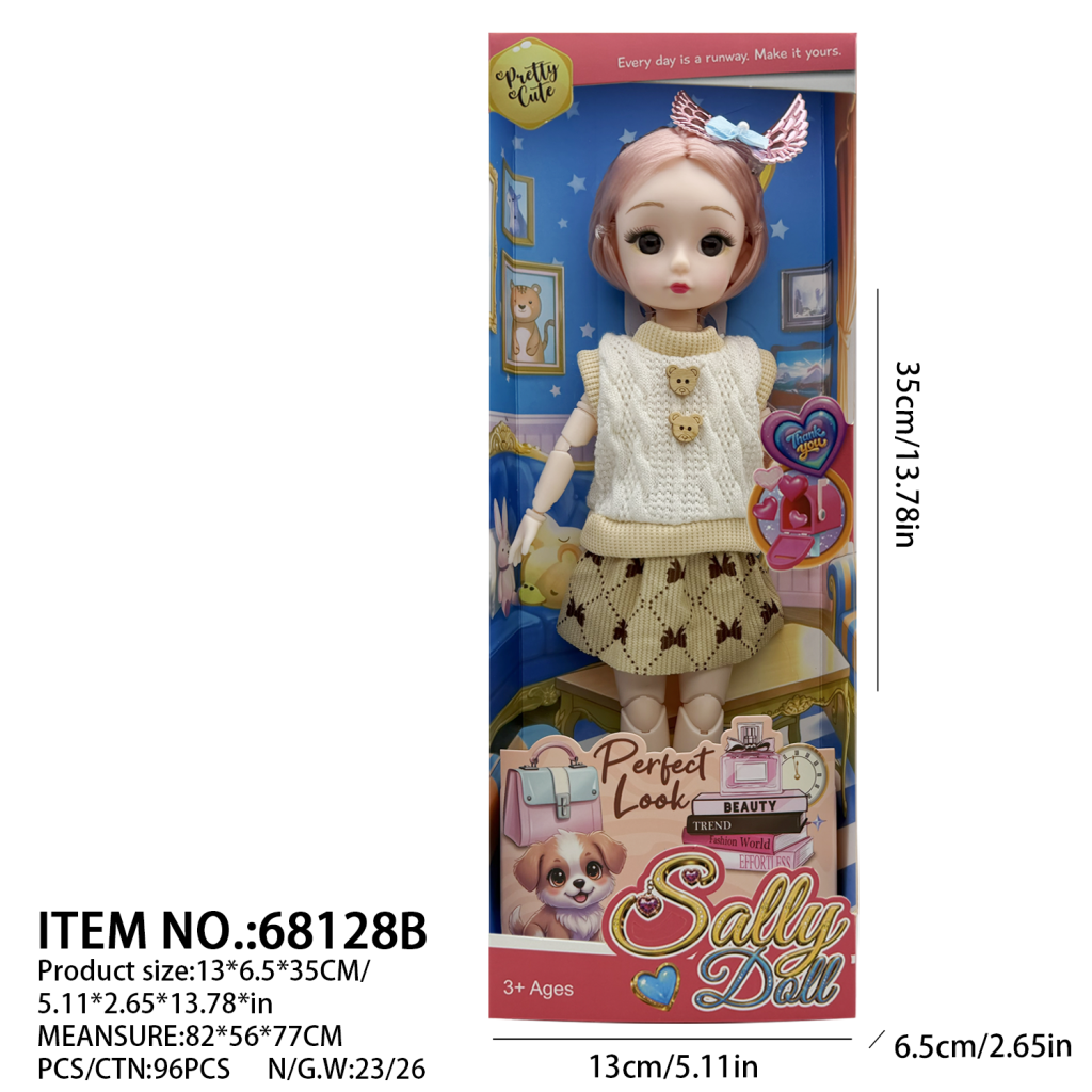 12寸实身娃娃精美开窗盒 TS-68128B