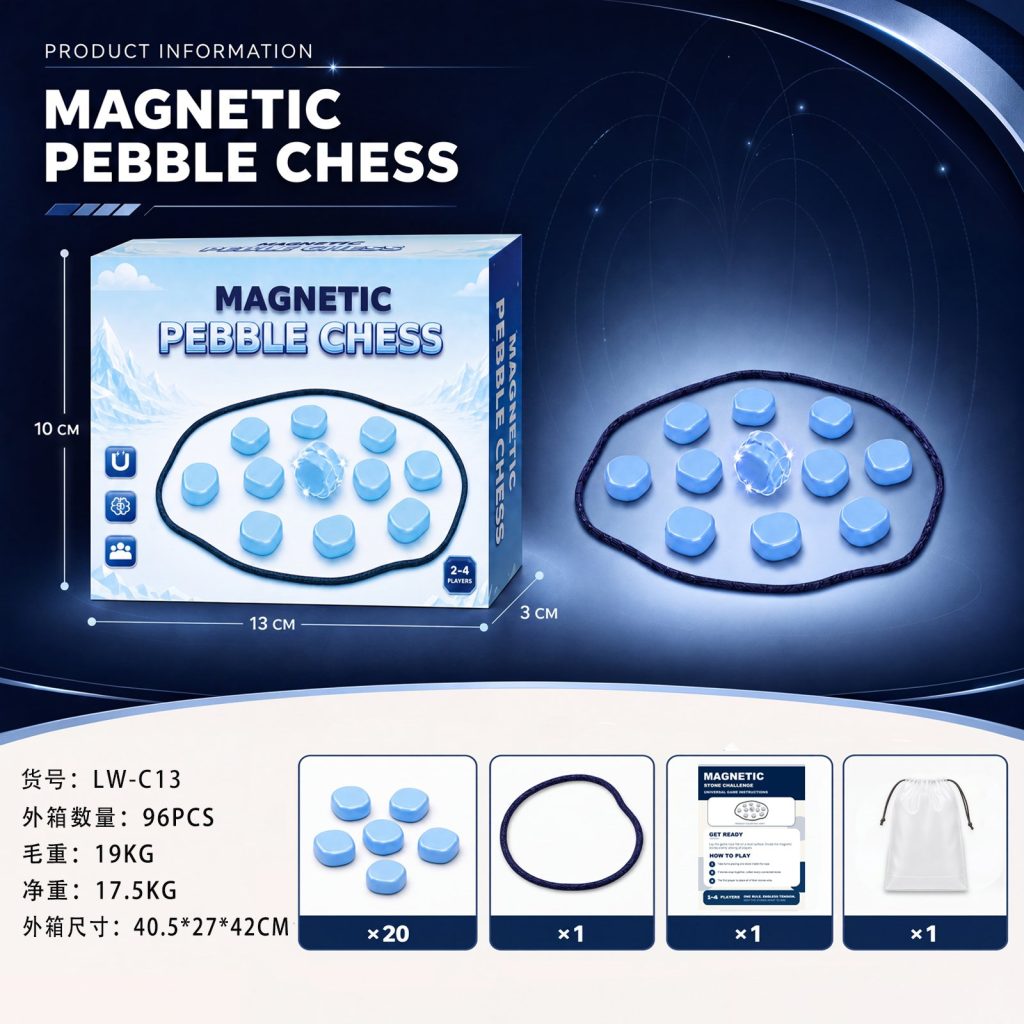 ABS injection blue random magnetic magnetic force against war chess (20) TS-C13