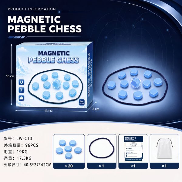 ABS injection blue random magnetic magnetic force against war chess (20) TS-C13