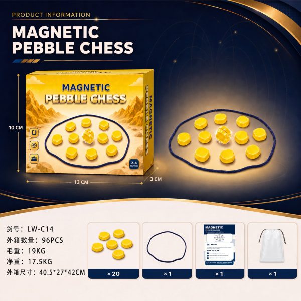 ABS injection blue random magnetic magnetic force against war chess (20) TS-C13