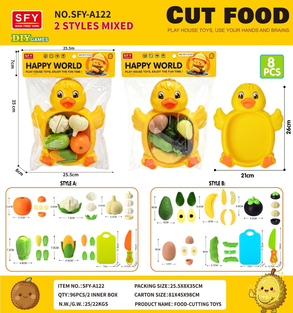 Peel fruit and vegetable duck plate (set of 8) TS-A122